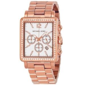 Michael Kors Hudson Rose Gold Chronograph Watch Like New